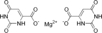 Strukturformel von Magnesiumorotat
