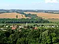 Blick auf Magyarhertelend von Süden