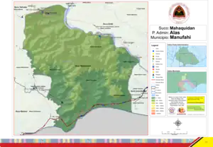Der Suco Maha-Quidan bildet den Südwesten des Verwaltungsamts Alas.