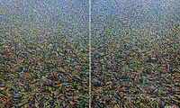 Bild 3b: Sommerliche Landschaft, 2001