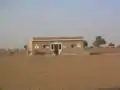 Typisches Wohnhaus aus Lehm in Mauretanien