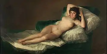 Die nackte Maja im Gemälde von Goya