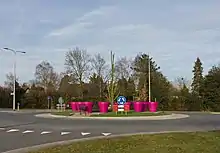 Malden, Kreisverkehr bei der Grootveldschelaan