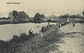 Schleuse Malz um 1900