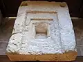 Fundamentstein des Altars der Basilika