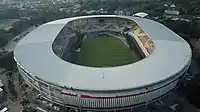Das Manahan-Stadion während des Umbaus im August 2019