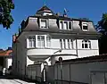 Block von zwei Villen in der Mandlstraße 8/10, wo von 1905 an Olaf Gulbransson lebte