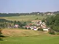 Ortslage Mannebach, im Hintergrund der Ortsteil Kümmern