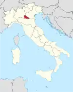 Lage innerhalb Italiens
