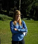 Manuela Levorato erzielte in ihrem Halbfinallauf 23,13 s und schied damit aus
