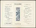 „Maori Entertainment“, Town Hall, Wellington, 26. Juli 1910, Programm