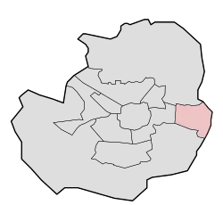 Lage von Glanerbrug in der Gemeinde Enschede