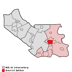 Lage von Zeddam in der Gemeinde Montferland
