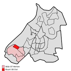 Lage von Ool in der Gemeinde Roermond