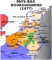 Burgundische Niederlande um 1477