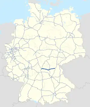 Verlauf der A 70