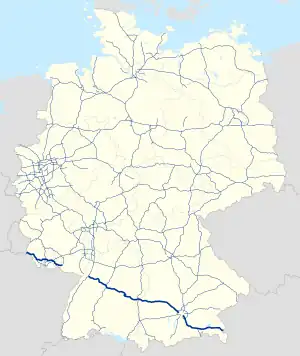 Verlauf der A 8