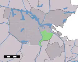 Lage des Stadtviertels Oost en Watergraafsmeer in Amsterdam