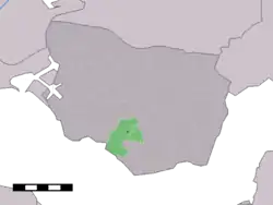 Lage von Driewegen in der Gemeinde Borsele