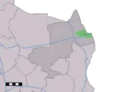Lage von Noord Deurningen in der Gemeinde Dinkelland