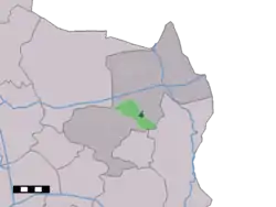 Lage von Rossum in der Gemeinde Dinkelland