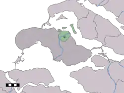 Lage von Zonnemaire in der Gemeinde Schouwen-Duiveland