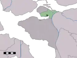 Lage von Sint Philipsland in der Gemeinde Tholen