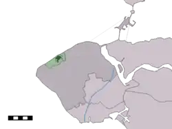 Lage von Domburg in der Gemeinde Veere