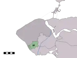 Lage von Koudekerke in der Gemeinde Veere