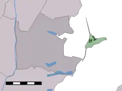 Lage von Marken in der Gemeinde Waterland
