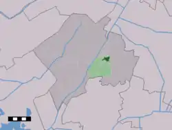 Lage von Dwingeloo in der Gemeinde Westerveld