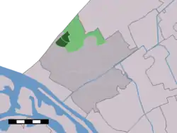 Lage von Monster in der Gemeinde Westland