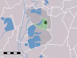 Lage von Kortenhoef in der Gemeinde Wijdemeren