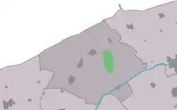 Lage von Hegebeintum in der Gemeinde Ferwerderadiel