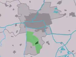 Lage von Wirdum in der Gemeinde Leeuwarden