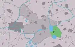 Lage von Eastermar in der Gemeinde Tytsjerksteradiel