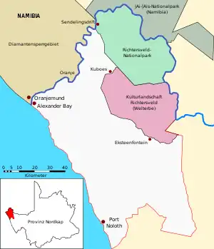 Nationalpark und Welterbestätte in der Gemeinde Richtersveld