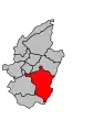 Lage des Kantons Fraize innerhalb des Arrondissements Saint-Dié-des-Vosges
