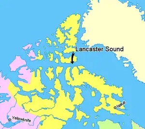 Karte von Lancastersund – Lancaster Sound
