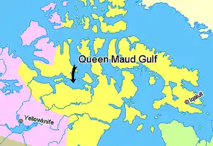 Karte von Queen Maud Gulf