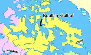 Karte von Golf von Boothia / Gulf of Boothia