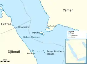 Karte von Bab el-MandebBab al-Mandab