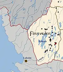 Karte des Finnveden