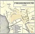 Stadtplan von Frederikssund um 1900
