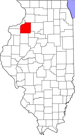 Karte von Henry County innerhalb von Illinois