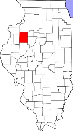 Karte von Knox County innerhalb von Illinois