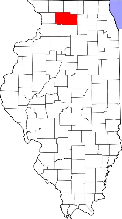 Karte von Ogle County innerhalb von Illinois