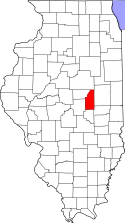 Karte von Piatt County innerhalb von Illinois