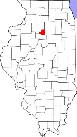 Karte von Putnam County innerhalb von Illinois