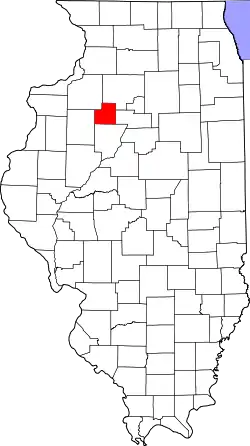 Karte von Stark County innerhalb von Illinois